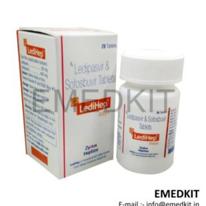 LEDIHEP - Ledipasvir 90 mg and Sofosbuvir 400 mg Tablets-0