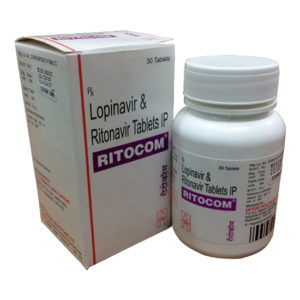 Ritocom - Lopinavir & Ritonavir Tablets IP 200mg/50mg-0