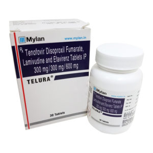 Telura - Tenofovir disoproxil fumarate, Lamivudine & Efavirenz Tablets IP 300mg/300mg/600mg-0