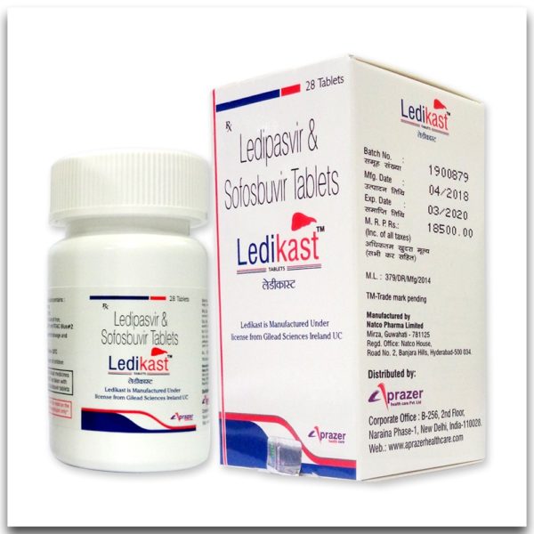 LEDIKAST - Ledipasvir 90 mg and Sofosbuvir 400 mg Tablets-182