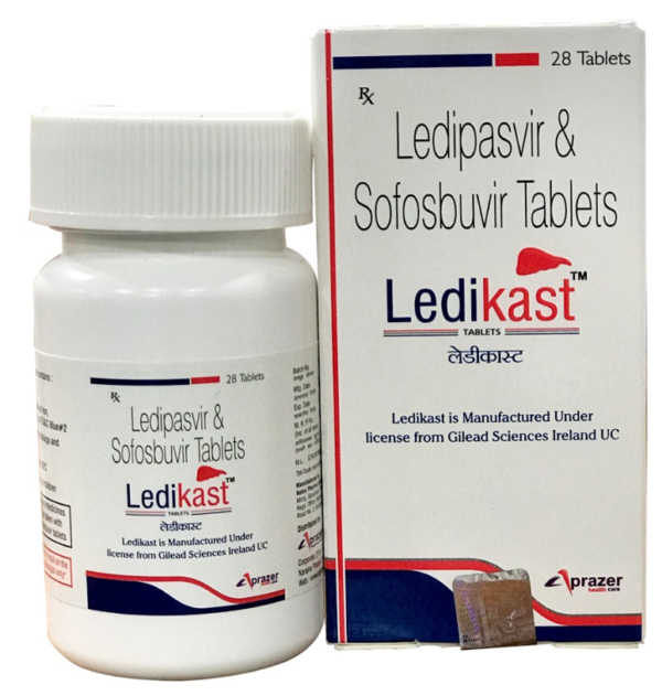 LEDIKAST - Ledipasvir 90 mg and Sofosbuvir 400 mg Tablets-0