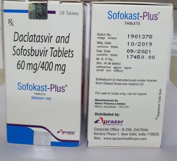 Sokofast Plus - Daclatasvir and Sofosbuvir 60mg/400mg -230