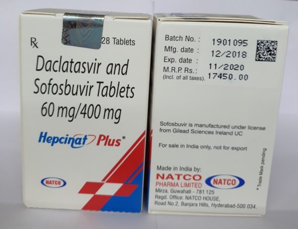 Hepcinat Plus - Daclatasvir and Sofosbuvir Tablets 60 mg /400 mg-0