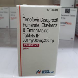 Trustiva - Tenofovir Disoproxil Fumarate, Efavirenz & Emtricitabine Tablets IP 300mg / 600mg / 200mg-0