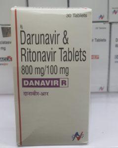 Danavir R - Darunavir & Ritonavir Tablets 800mg / 100mg-250