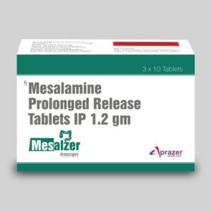 Mesalzer - Mesalamine Prolonged Release Tablets IP 1.2 gm-0
