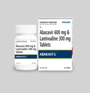 ABAKAST-L - Abacavir 600 mg & Lamivudine 300 mg Tablets-0