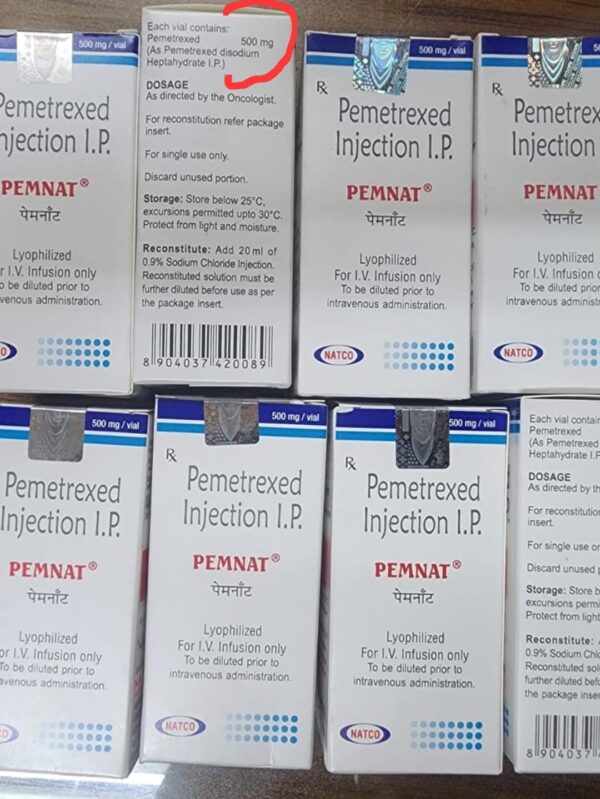 Pemetrexed 500 mg