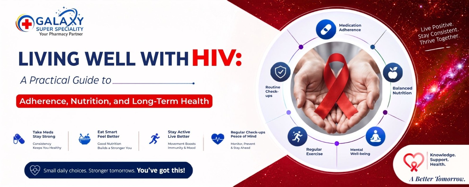 Living Well With HIV: A Practical Guide to Adherence, Nutrition, and Long-Term Health