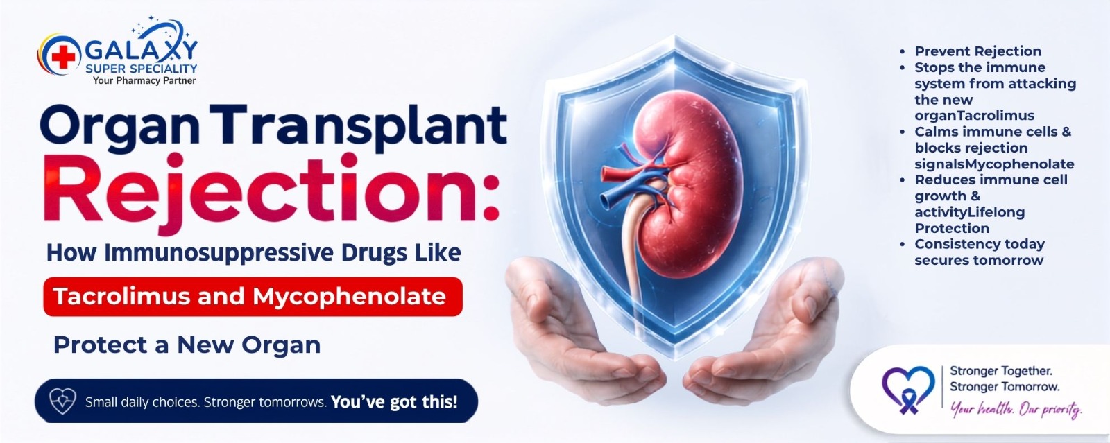 Organ Transplant Rejection: How Immunosuppressive Medicines Like Tacrolimus and Mycophenolate Help Protect a New Organ