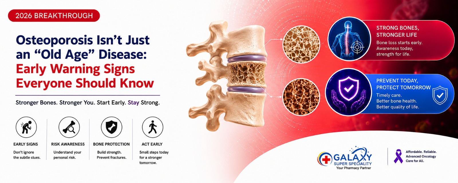 Osteoporosis early warning signs and bone health awareness